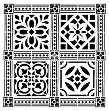 Victorian Tile Stencil